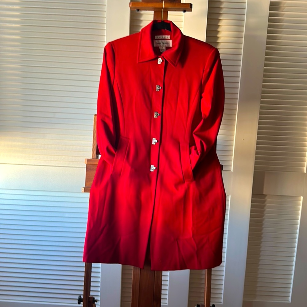 Rena Rowen Red Long Jacket 4